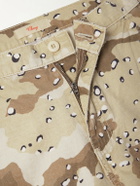 Cherry Los Angeles - Wide-Leg Camouflage-Print Cotton Trousers - Neutrals