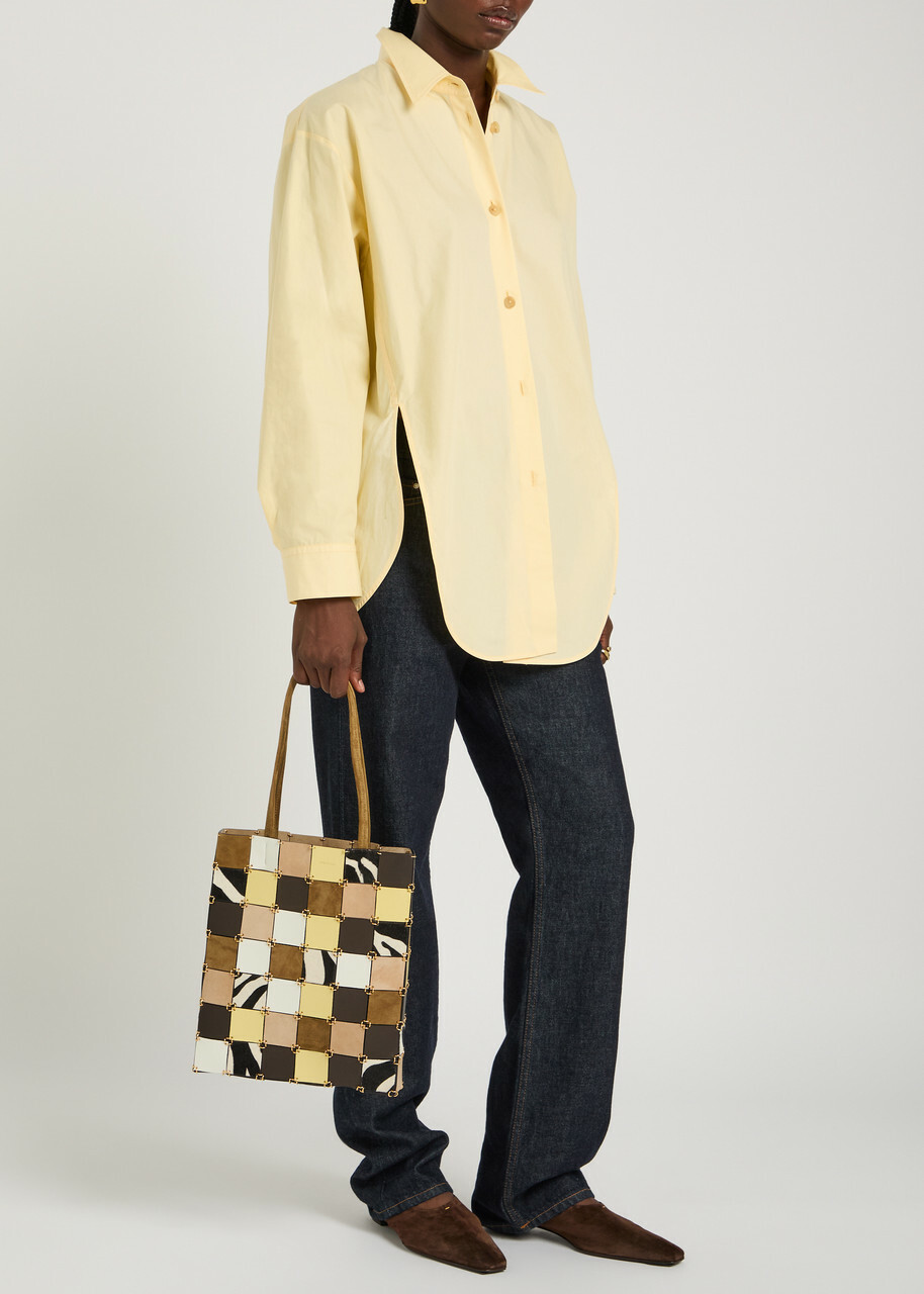 Khaite Emma Small Panelled Suede Tote bag - Multicoloured - One Size