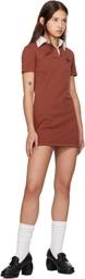 AMBUSH Red Rugby Shirt Minidress
