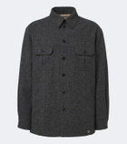 Valentino VLogo wool and silk-blend overshirt