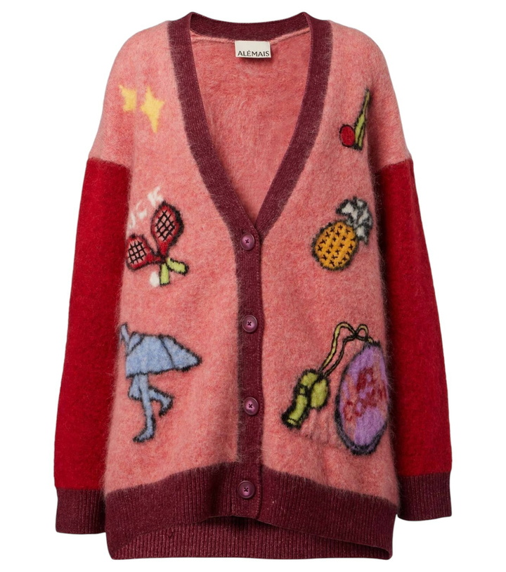 Photo: Alémais Court embroidered wool-blend cardigan