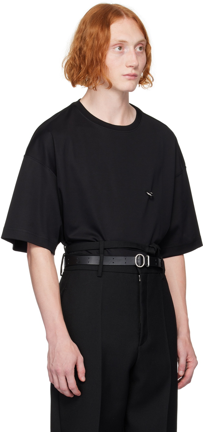 Mugler Black Pierced T-Shirt Mugler