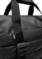 Rains Puffer Weekend Quilted Rubberised Holdall - Black - One Size
