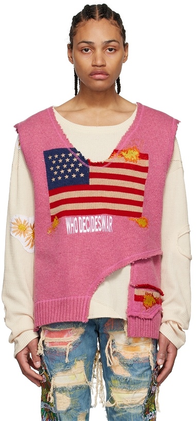 Photo: Who Decides War by MRDR BRVDO Pink L'Ardeur Sweater