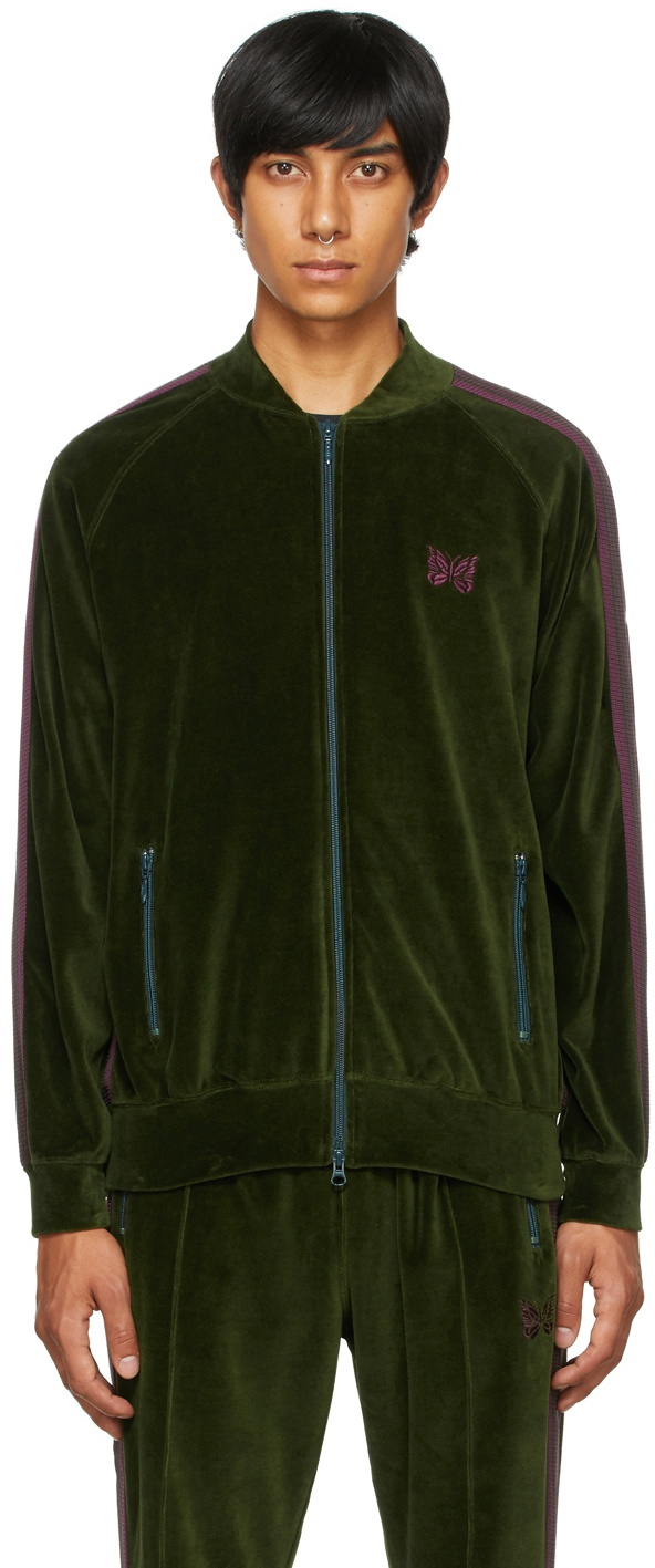 Needles Green Velour Track Jacket Needles