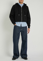 Ami Paris Hooded Cotton Sweatshirt Black