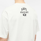 Men's AAPE College T-Shirt in Ivory