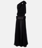 The New Arrivals Ilkyaz Ozel Cutout one-shoulder gown