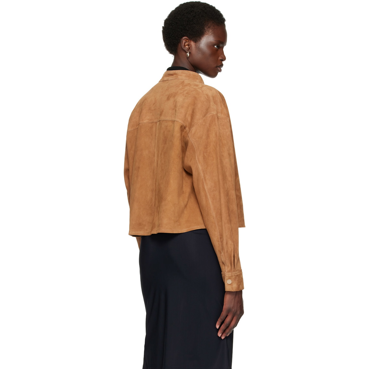 Nour Hammour Tan Lucien Suede Jacket