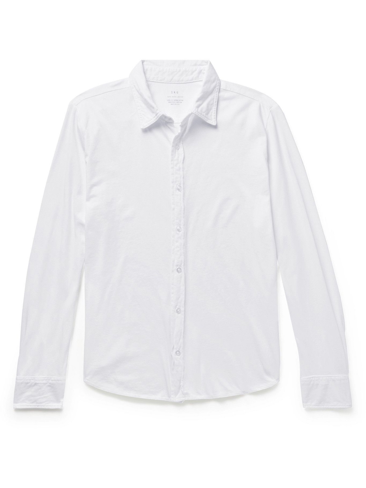 SAVE KHAKI UNITED - Supima Cotton-Jersey Shirt - White