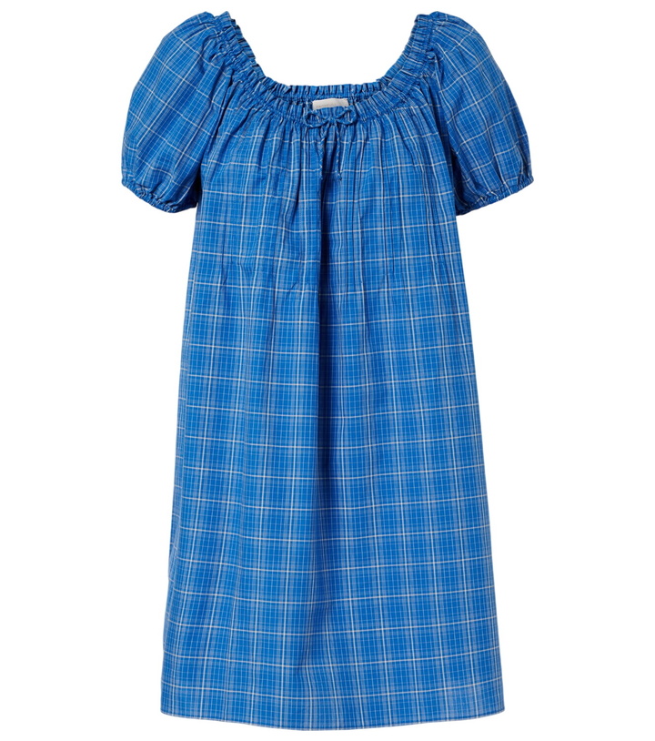 Photo: Faithfull Costa plaid cotton minidress