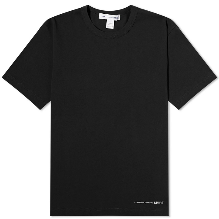 Photo: Comme des Garçons SHIRT Men's Logo T-Shirt in Black