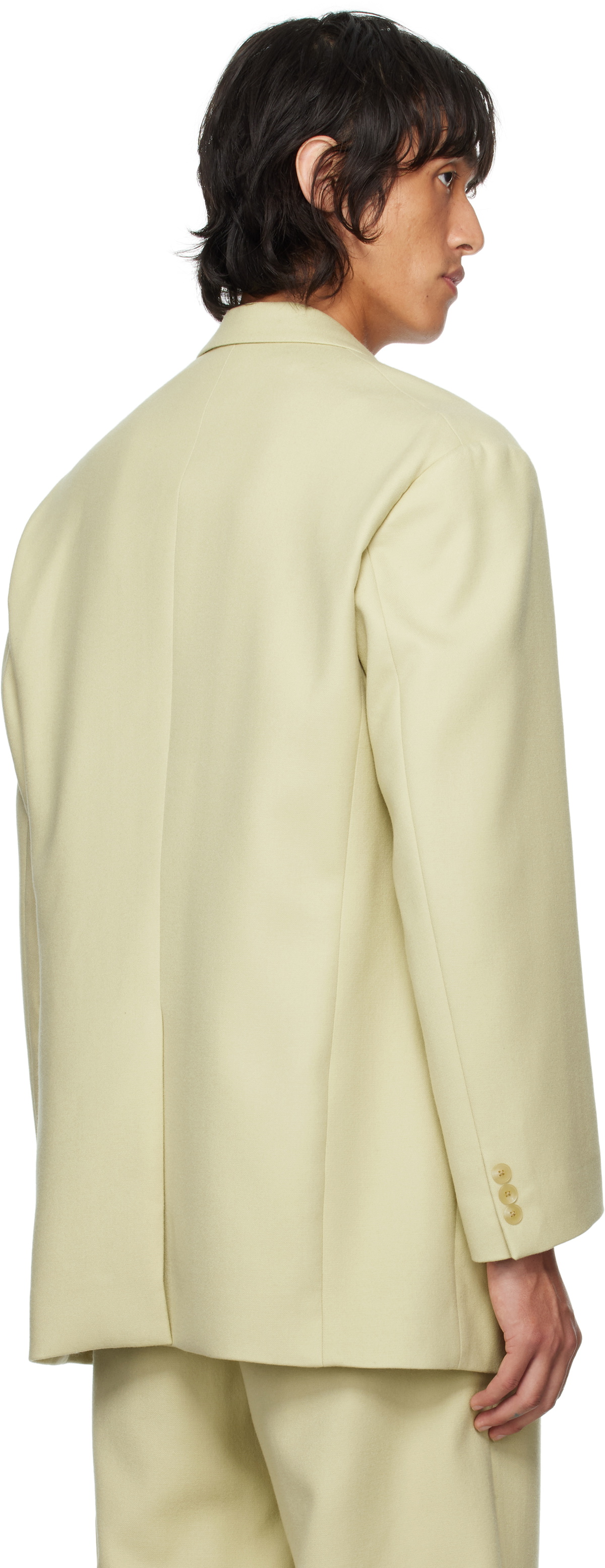 auralee light melton over coat（AURALEE Yellow Light Melton