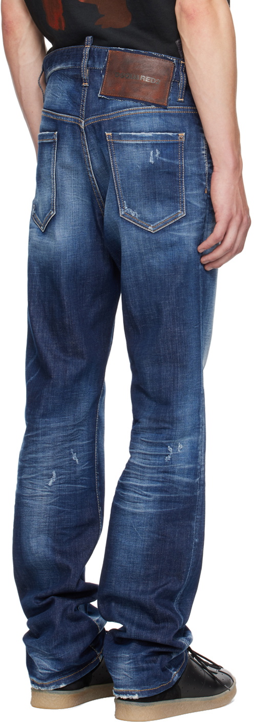 Dsquared2 Blue Roadie Jeans Dsquared2 Dsquared2 Blue Roadie Jeans Dsquared2