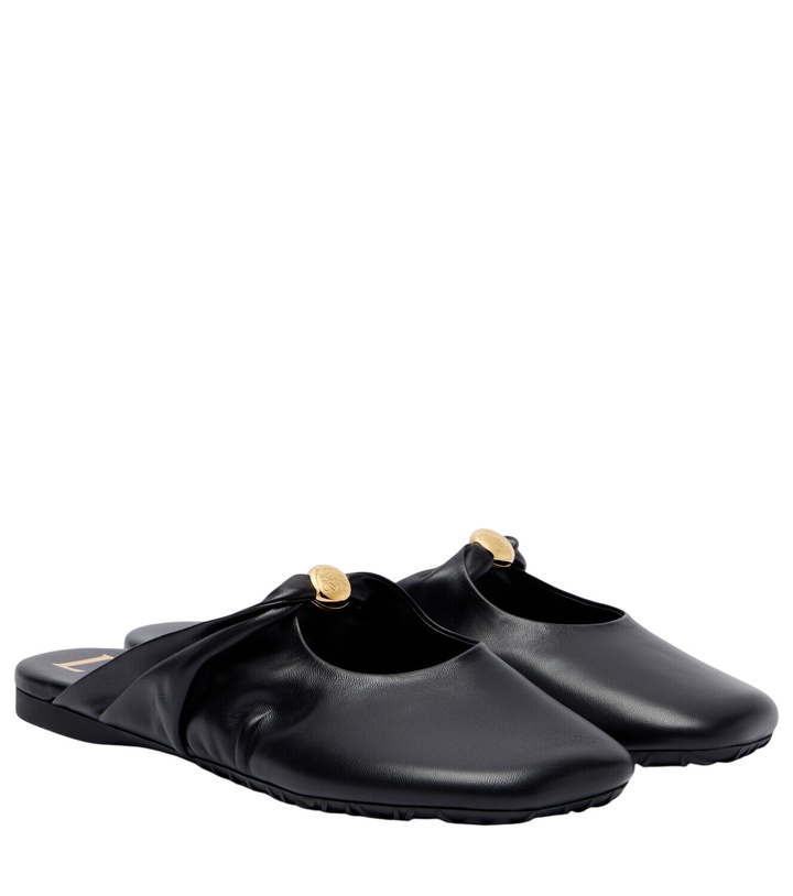 Photo: Loewe Pebble Soft leather mules