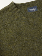 Drake's - Brushed-Wool Sweater - Green