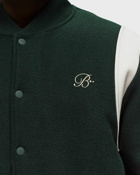 Bstn Brand Team Varsity Jacket Green - Mens - Bomber Jackets/College Jackets
