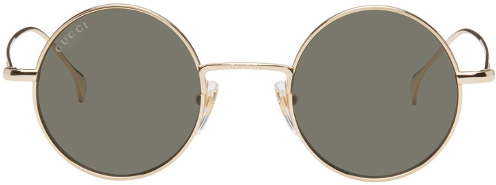 Photo: Gucci Gold Round Sunglasses