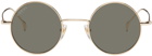 Gucci Gold Round Sunglasses