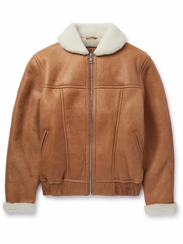 Photo: Isabel Marant - Alberto Shearling-Lined Leather Jacket - Neutrals