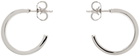 MM6 Maison Margiela Silver New Numerical Logo Earrings