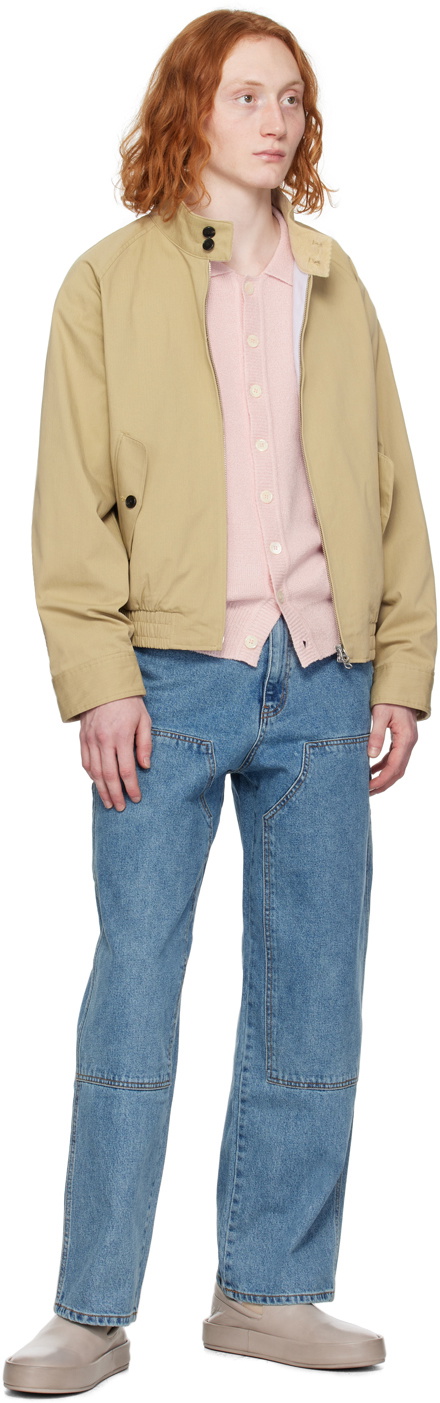 Dunst Beige Modern Harrington Jacket