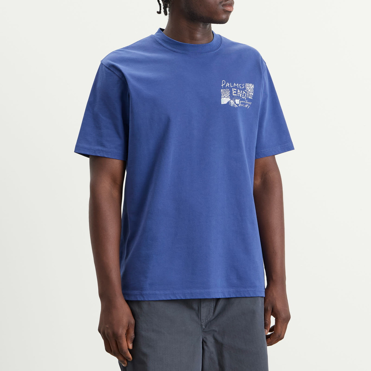 END. x Palmes Men's Scene T-Shirt in Blue