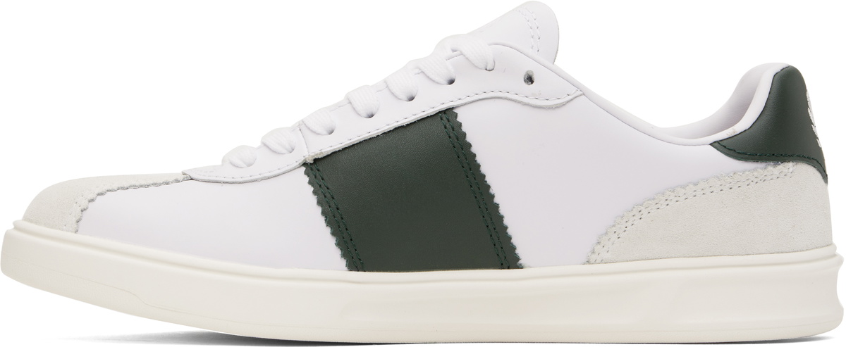 Fred Perry White & Green B4 Sneakers