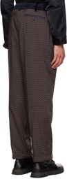 sacai Brown Patterned Trousers