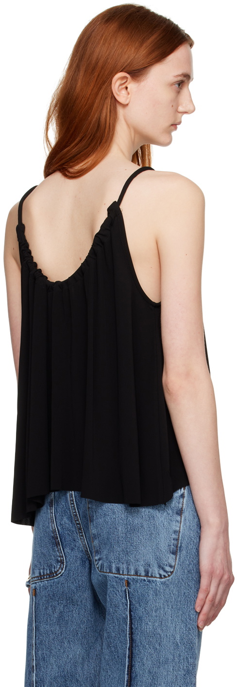 House of Dagmar Black Drawstring Tank Top