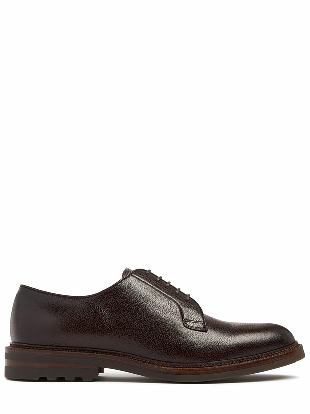 Photo: BRUNELLO CUCINELLI Leather Derby Shoes