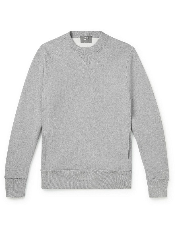 Photo: Private White V.C. - Cotton, Wool and Cashmere-Blend Jersey Sweatshirt - Gray