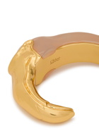 Chloe The Chloé Tropicus Resin and Brass Cuff - Gold - One Size