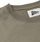 Pilgrim Surf Supply - Logo-Embroidered Cotton-Jersey T-Shirt - Brown