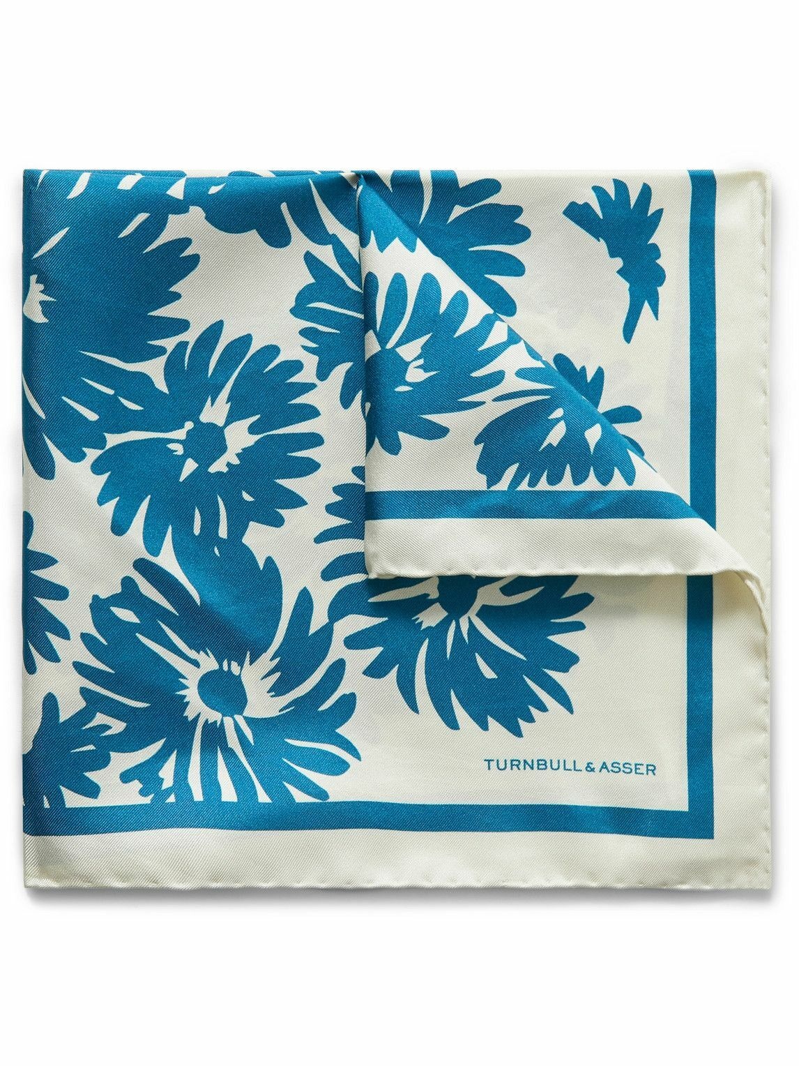 Photo: Turnbull & Asser - Floral-Print Silk-Twill Pocket Square