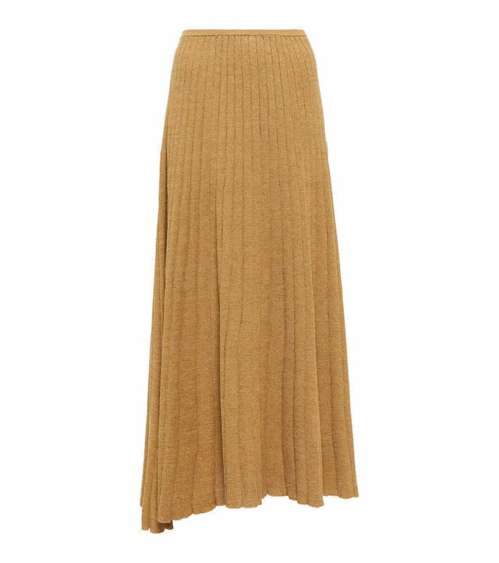 Photo: Tory Burch Ribbed-knit cotton-blend skirt