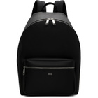 BOSS Black Structured Logo Lettering Backpack