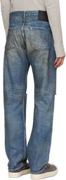 Rick Owens DRKSHDW Blue Temple Kurdt Jeans