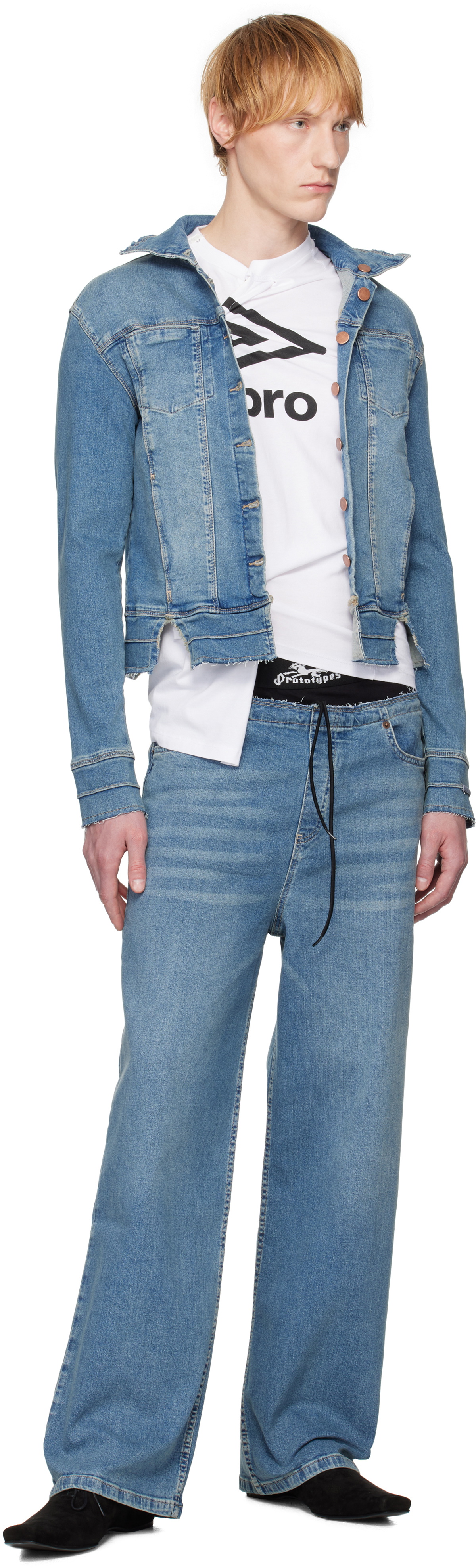 Prototypes Blue Tight Denim Jacket