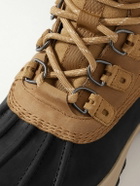 Sorel - SCOUT™ 87'™ LUX Faux Shearling-Lined Nubuck and Rubber Boots - Brown