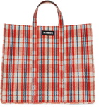VETEMENTS Red Barbes Shopper Tote