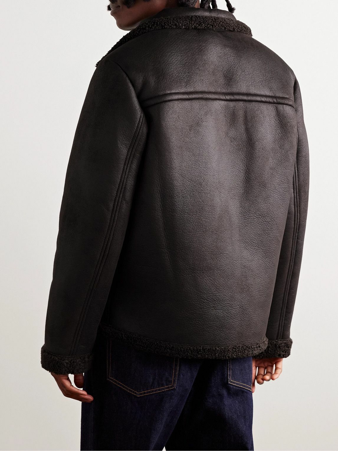 A.P.C. - Finn Faux Shearling Coat - Brown