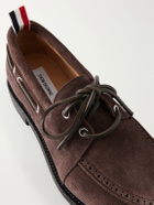 Thom Browne - Suede Boat Shoes - Brown