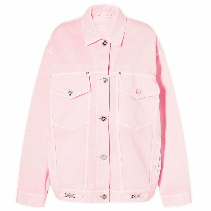 Photo: Versace Women's Denim Jacket in Pastel Pink