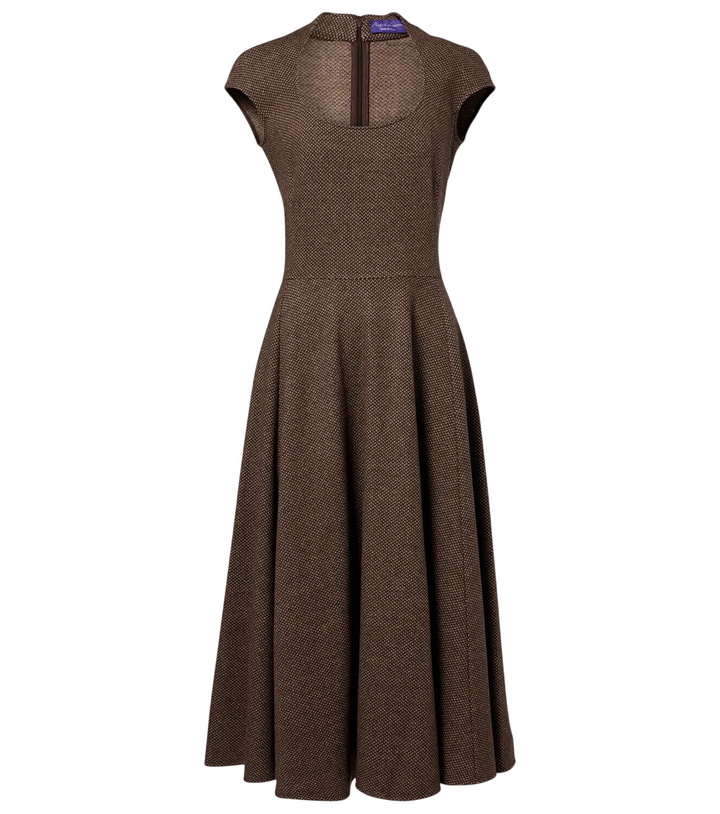 Photo: Ralph Lauren Collection Maisey wool, silk, and cashmere midi dress