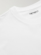 Carhartt WIP - Logo-Embroidered Cotton-Jersey T-Shirt - White