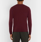 Mr P. - Slim-Fit Merino Wool Sweater - Men - Plum