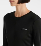 Miu Miu Knitted silk midi dress
