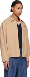 LE17SEPTEMBRE Tan Over Dyeing Denim Jacket