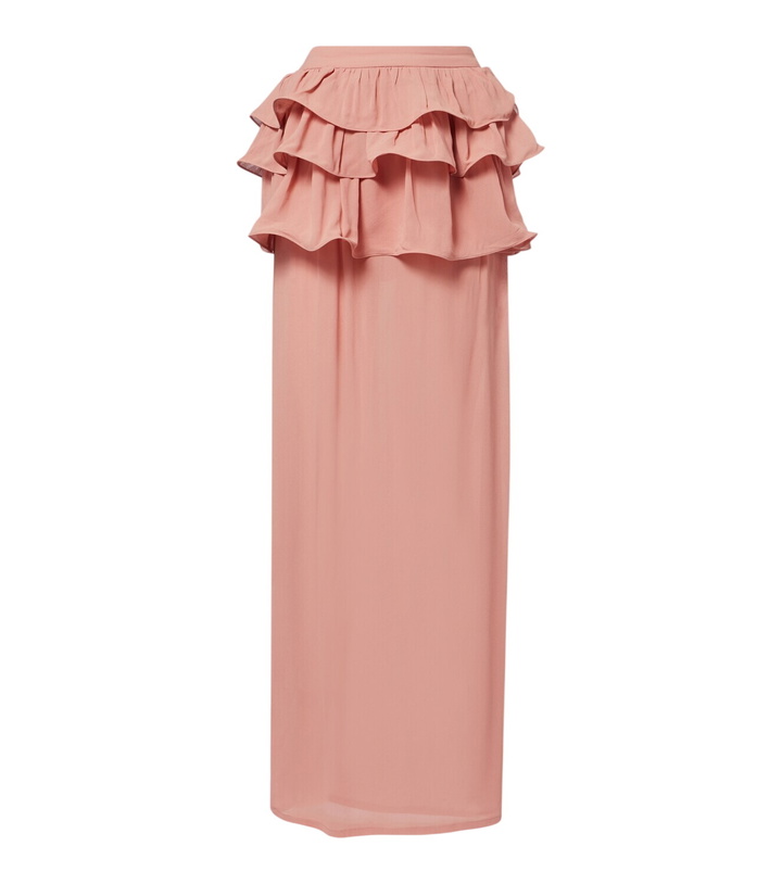 Photo: Adriana Degreas Ruffled maxi skirt